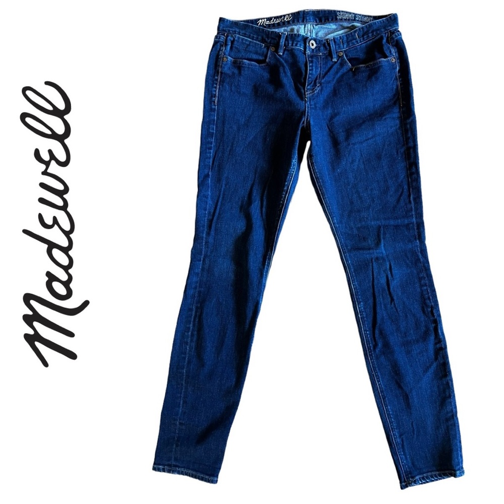 MADEWELL Skinny Skinny Blue Jeans 32x32 Stretch Denim MSRP $128 9" Rise Classic‎